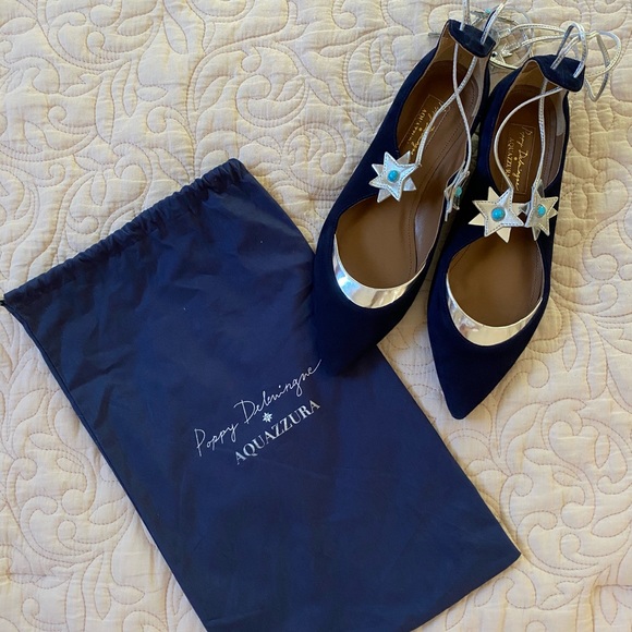 Aquazzura Shoes - NWT Aquazzura x poppy deleningne flats